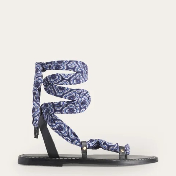 Boden Scarf Wrapped Sandal Size 41 - Picture 4 of 7
